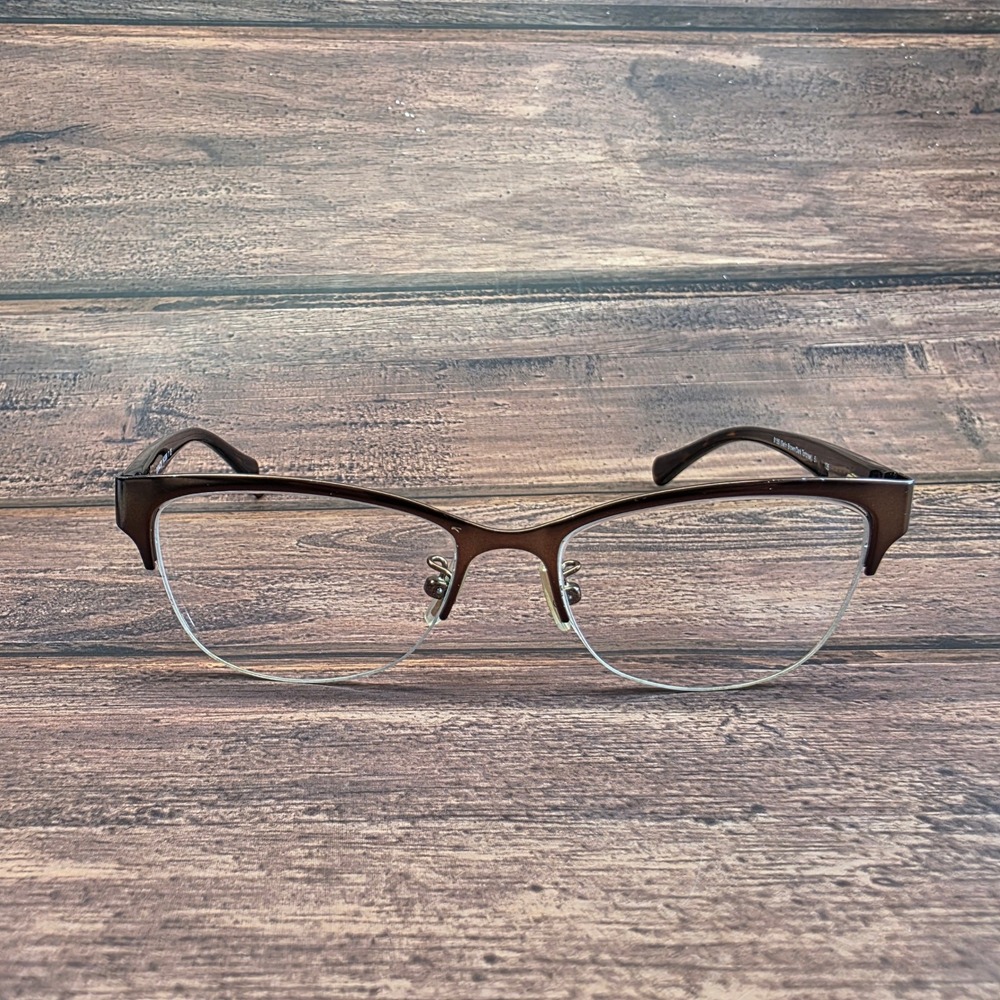Coach HC 5066 9155 Satin Brown Dark Tortoise Cat Eye Eyeglasses Frames 51-16-135
